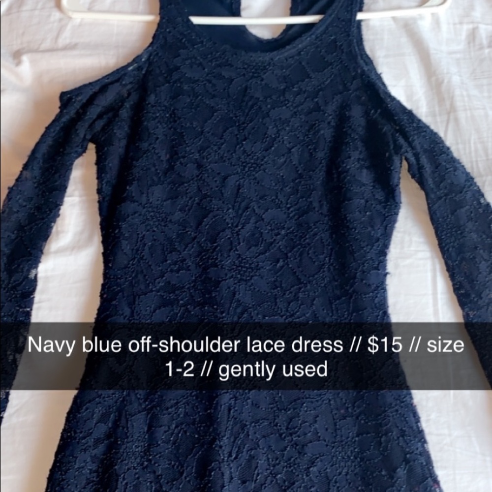 Navy blue dress
